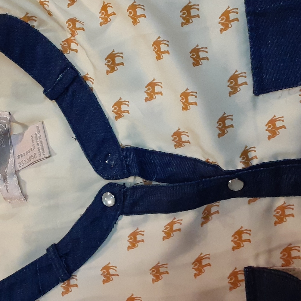 Camel Print Button Up - image 7